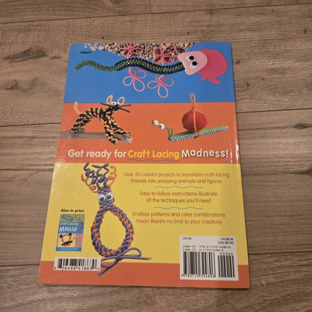 Vintage Craft Lacing Madness Book - Y2K Retro 00s Kid Core Lanyard